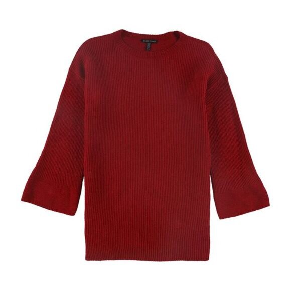 Eileen Fisher ~Organic Cotton Chenille Bell Sleeve Pullover Sweater size Small - Picture 12 of 14